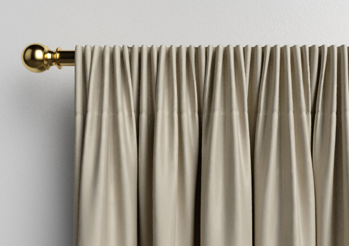 Kyoto Faux Silk, Oyster - Made to Measure Curtains - Image 9